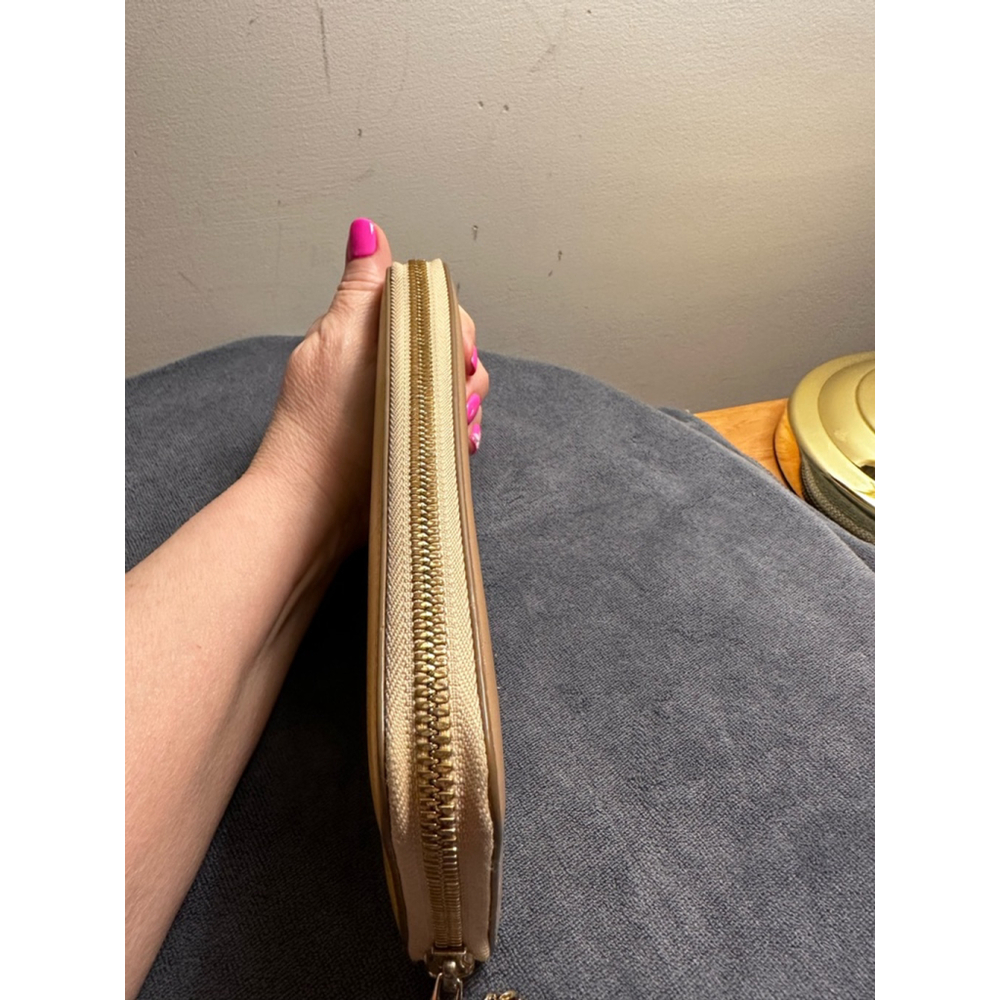Chloé Yellow & Tan Leather Colorblock Long Zip Wallet - Picture 8 of 14